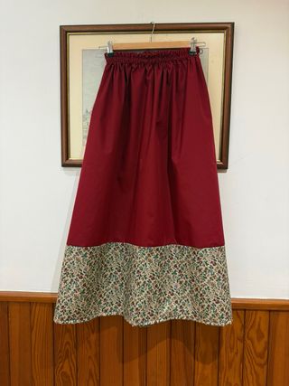 Falda larga estampada