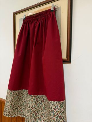 Falda larga estampada