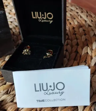 Orecchini Liu Jo dorati con pietra
