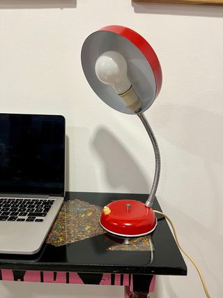 Lámpara de mesa Mid-century restaurada