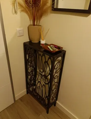 Ingresso in ferro battuto color noce