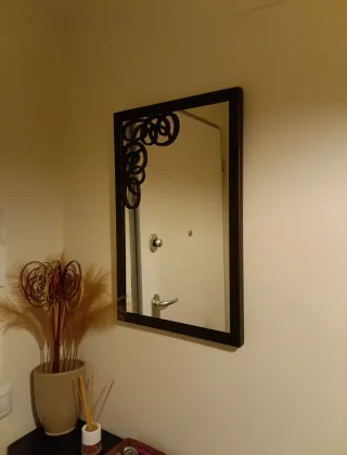 Ingresso in ferro battuto color noce