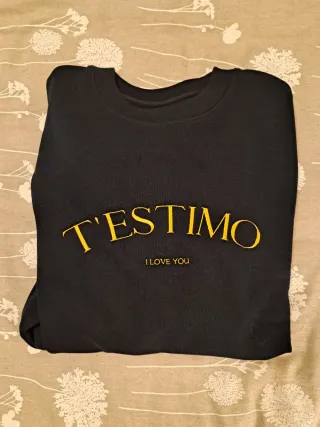 Sudadera T'ESTIMO I LOVE YOU Talla M