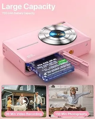 Cámara Digital VAJOIALD Rosa 1080. NUEVA.