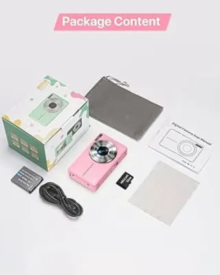 Cámara Digital VAJOIALD Rosa 1080. NUEVA.