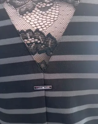 Liu Jo Abito a righe con pizzo