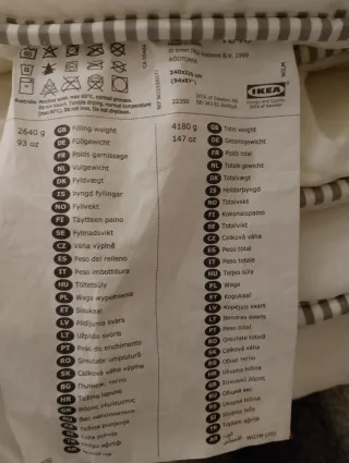 Edredón Nórdico Gris y Blanco