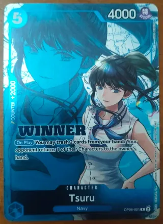 Tsuru OP06-051 Carta Promo Foil