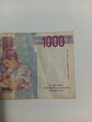 2 Banconote Lire Italiane 1000