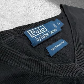 Maglioncino Polo Ralph Lauren Uomo Nero Taglia L