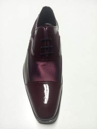 Zapatos de vestir piel burdeos T42