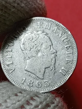 Moneta Regno d'Italia 50 Centesimi Argento