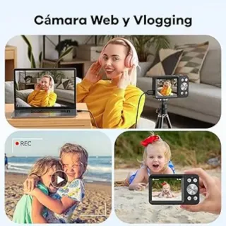 Cámara Digital VXK 4K 64MP 18x .2 Pantallas. NUEVA