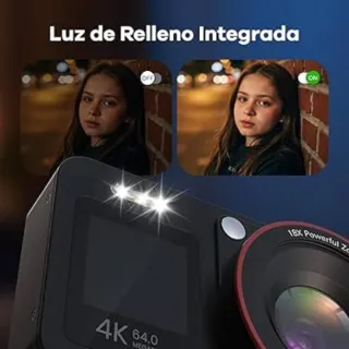 Cámara Digital VXK 4K 64MP 18x .2 Pantallas. NUEVA