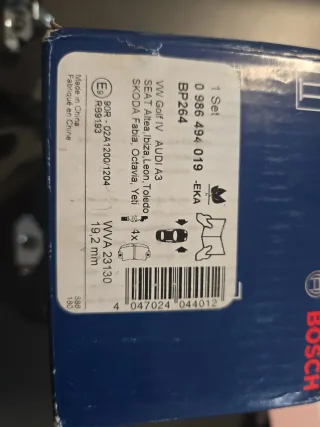 Pastillas Freno Bosch 1 Set