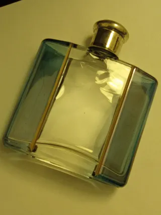 Boccetta profumo vetro/argento