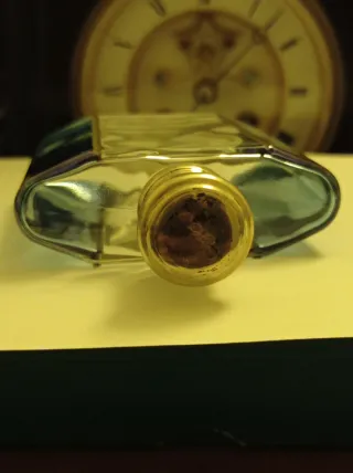 Boccetta profumo vetro/argento