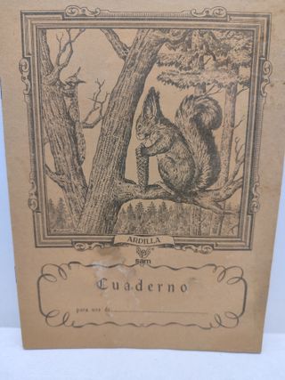 9 Libretas Escolares Animales 1960