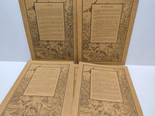 9 Libretas Escolares Animales 1960