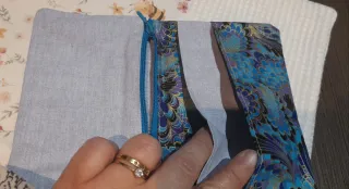 Funda cartera Tabaco diseño floral