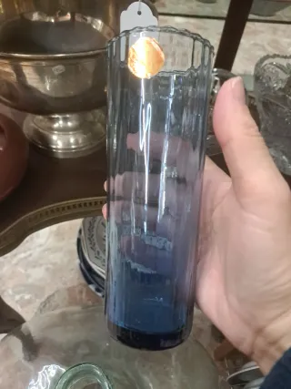 Set 6 Vasos Cristal Azul