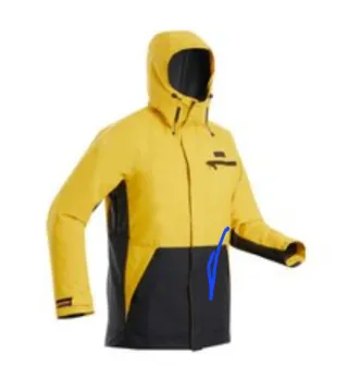 Giacca da snowboard gialla e nera