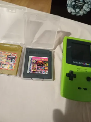 Consola Game Boy Color Verde + 7 Juegos