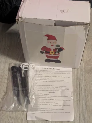 Papá Noel hinchable grande