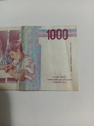 2 Banconote Lire Italiane 1000