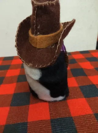 Gnomo Cowboy con cappello e corda