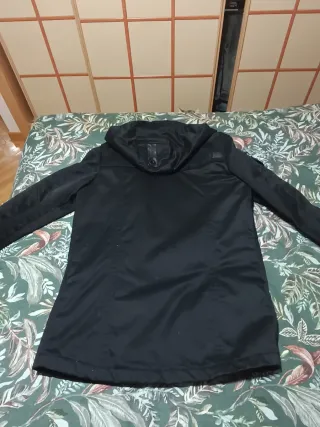 Abrigo Jack & Jones tres cuartos negro