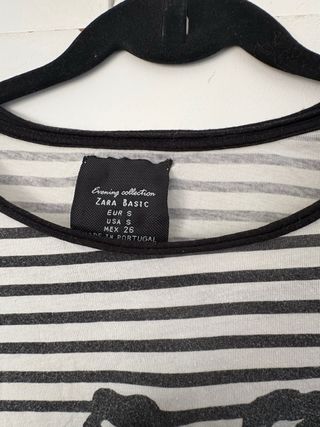Camiseta Zara Rayas Talla S