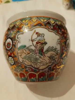 Vaso Porcellana Cinese Vintage