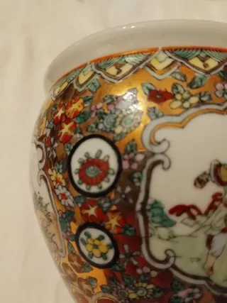 Vaso Porcellana Cinese Vintage