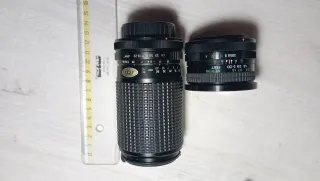 Cámara Reflex analógica Canon AT-1 + 3 objetivos