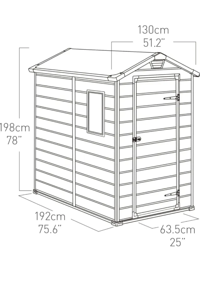 Caseta Jardín Keter Manor 4X6