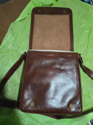 Borsa in cuoio marrone