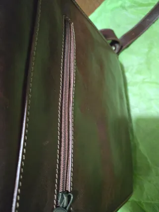 Borsa in cuoio marrone