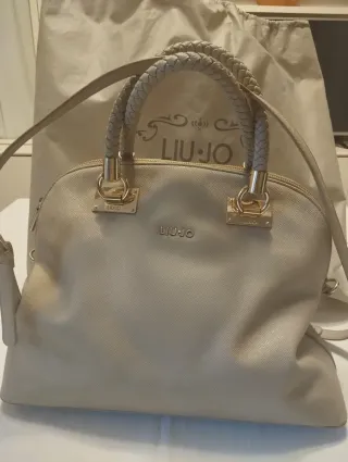 Borsa Liu Jo Beige Grande Tracolla Spalla