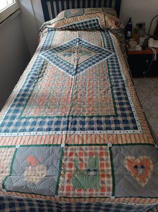 Trapunta singola trapuntata