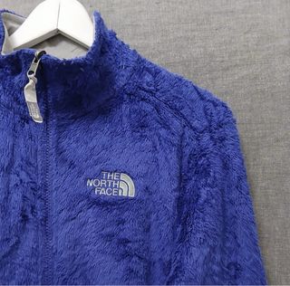the north face pile zip woman size S violet