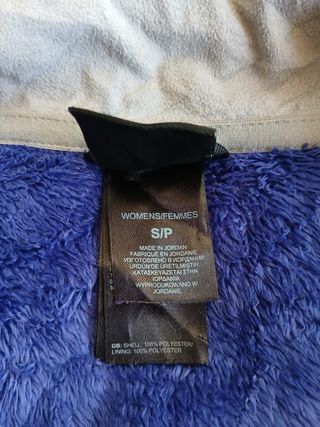 the north face pile zip woman size S violet