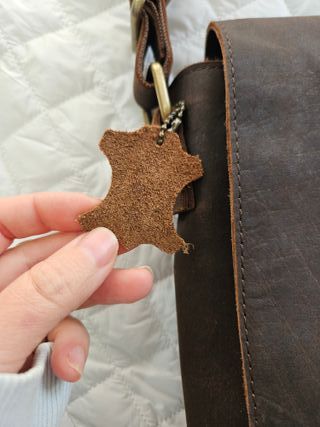 Bolso PelleRiccà Cuero Unisex Marrón Negro