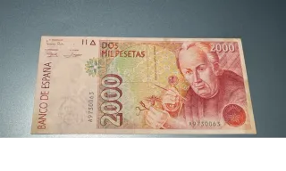 Billete 2000 pesetas 1992