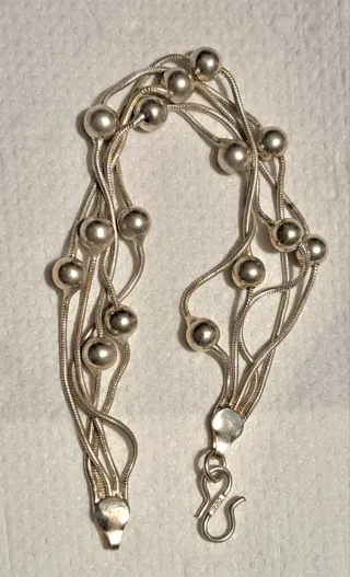 Braccialetto Argento 925 con Sfere