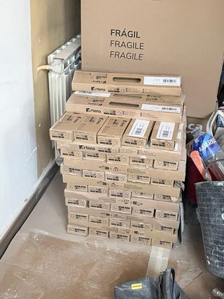 Pack 4 Rodapiés Cerámico Wood 45x8 Roble