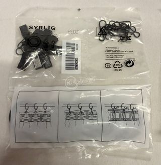 Set accessori tende IKEA: terminali e anelli