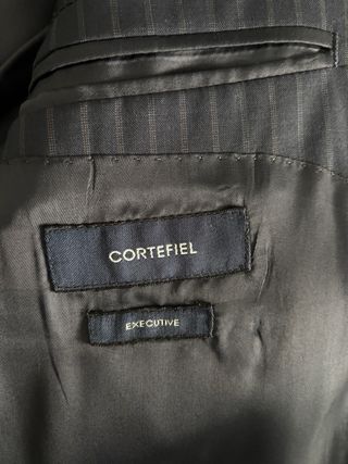 Traje Cortefiel Lana Azul Talla 50