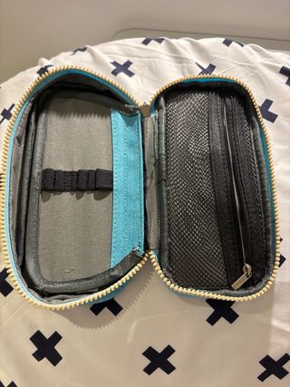 Estuche Mr. Wonderful gris y turquesa