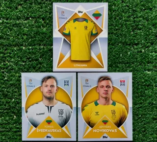 3 figurine Topps Nations League Lituania F534